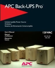 APC Back-UPS Pro® - APC Media
