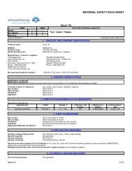MATERIAL SAFETY DATA SHEET Oxivir Tb - Myers Supply ...