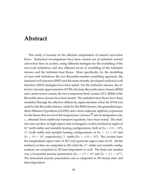 The computation of turbulent natural convection flows - Turbulence ...