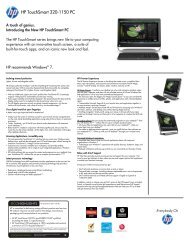 HP Pavilion Data Sheet