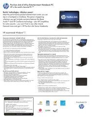 HP Pavilion Data Sheet - Icecat.biz