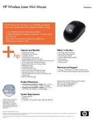 The HP Wireless Laser Mini Mouse is an