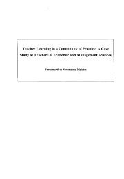 Teacher Learning in a Community of Practice: A Case Study of ...