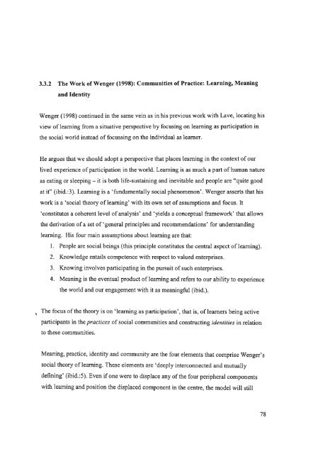 Teacher Learning in a Community of Practice: A Case Study of ...