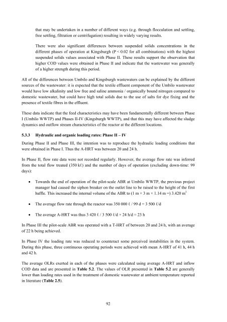 analysis of a pilot-scale anaerobic baffled reactor treating domestic ...