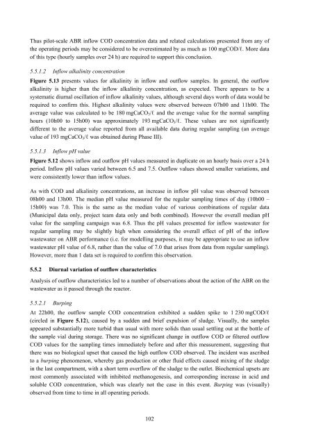 analysis of a pilot-scale anaerobic baffled reactor treating domestic ...