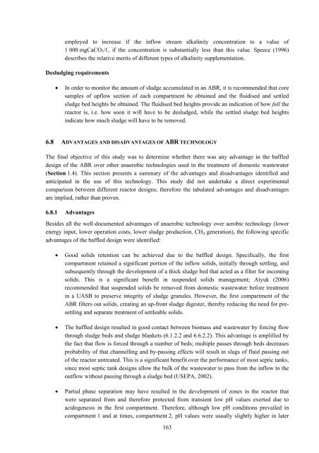 analysis of a pilot-scale anaerobic baffled reactor treating domestic ...