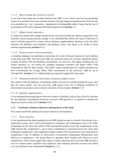 analysis of a pilot-scale anaerobic baffled reactor treating domestic ...