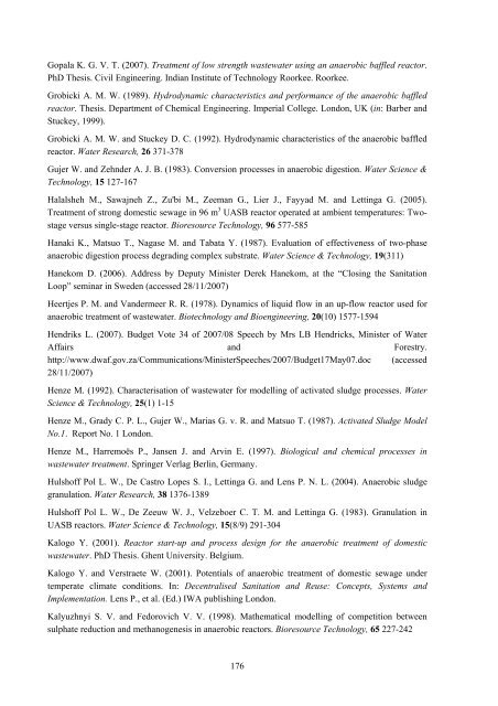 analysis of a pilot-scale anaerobic baffled reactor treating domestic ...