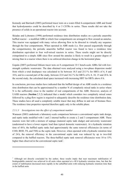 analysis of a pilot-scale anaerobic baffled reactor treating domestic ...