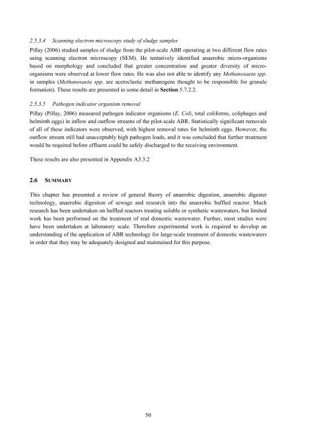 analysis of a pilot-scale anaerobic baffled reactor treating domestic ...