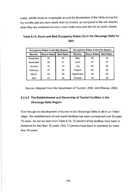 the role of tourism in natural resource management in the okavango ...