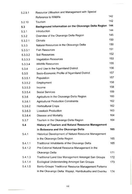 the role of tourism in natural resource management in the okavango ...