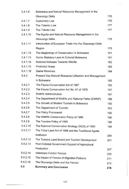 the role of tourism in natural resource management in the okavango ...