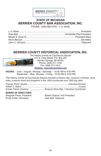 County Government Directory - Berrien County