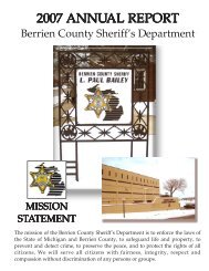 2007 ANNU 2007 ANNUAL REPORT AL REPORT - Berrien County