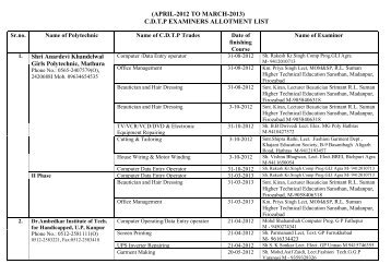 cdtp examiners allotment list - Home