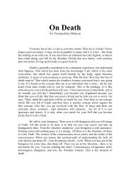 On Death - Nisargadatta Maharaj