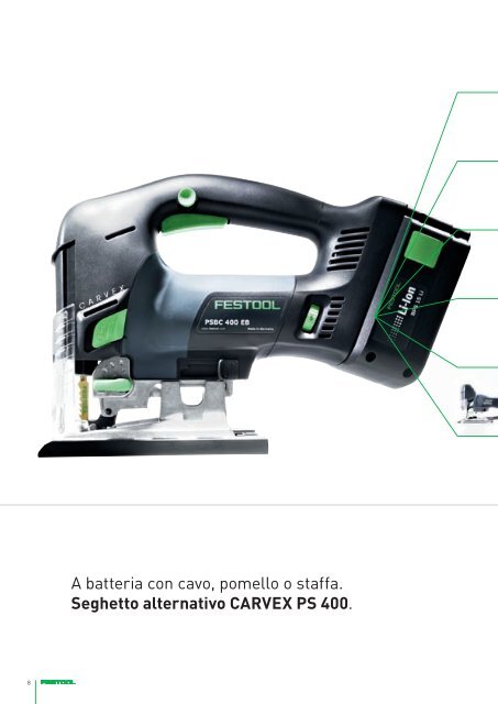 Seghetto alternativo CARVEX PS 400 - Festool