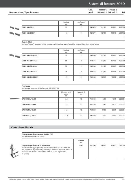 Listino prezzi 2013 - Festool