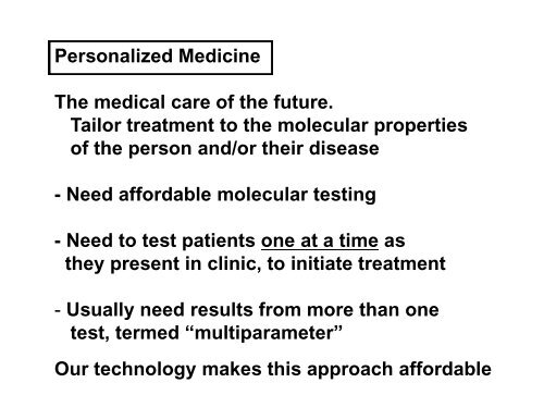 Development of Microfluidics Devices for Medical ... - Acamp