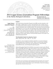 Biomedical Hands-On Laboratory Course Application Form - Marine ...