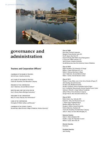 governance and administration - Marine Biological Laboratory