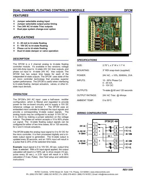 Intec Controls Power DFCM - INTEC Controls