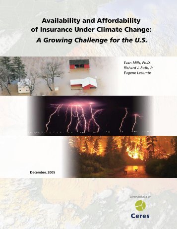 Availability and Affordability of Insurance Under Climate Change: A ...