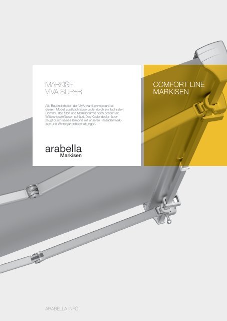 COMFORT LINE MARKISEN Markise V!Va super - Arabella