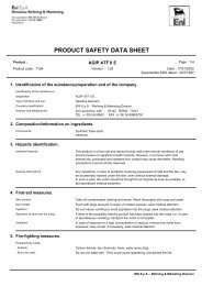 PRODUCT SAFETY DATA SHEET - Moto World UK