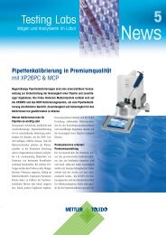 Pipettenkalibrierung in Premiumqualität mit XP26PC & MCP