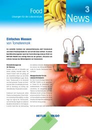 Einfaches Messen von Tomatenmark - METTLER TOLEDO