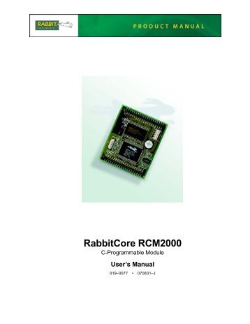 RabbitCore RCM2000 - little bat