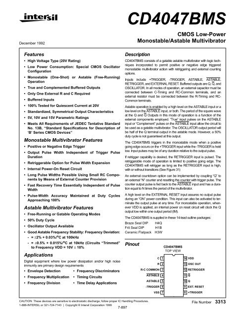 4047 Mono-stable : astable Multivibrator.pdf