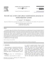 Growth rate at first-order phase transformation processes in ...