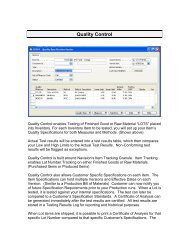 Quality Control - Cost Control Software