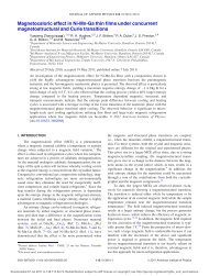 Magnetocaloric effect in Ni-Mn-Ga thin films - McMaster Department ...