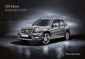 GLK-Klasse. Mercedes-Benz Senkt Die Preise Dauerhaft - Preislisten