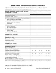 Comparación de apartamentos para rentar - Home of My Own