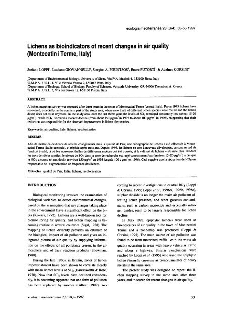 1 - Ecologia Mediterranea