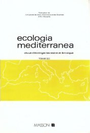 ecologia rnediterranea - Ecologia Mediterranea