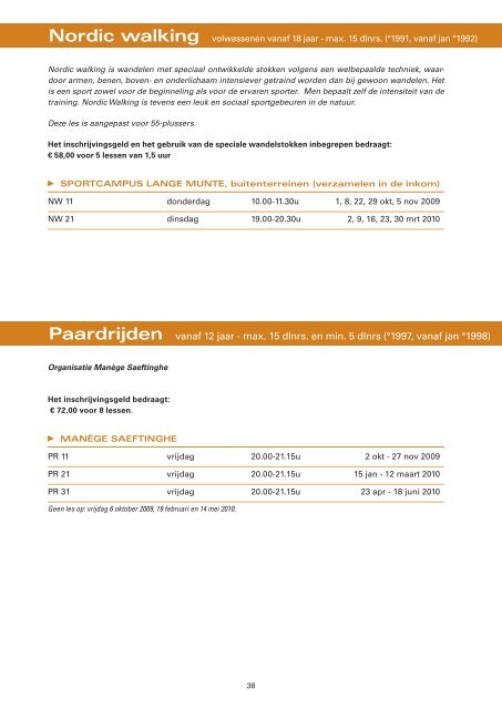 sportaanbod volledig jaarprogramma - Ba