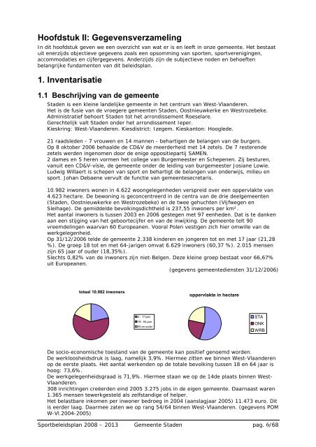 Sportbeleidsplan 2008-2013 - Gemeente Staden