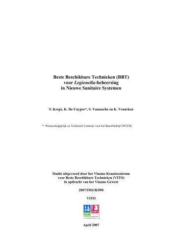 Download de volledige BBT-studie - Vlaams Agentschap Zorg en ...