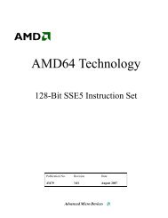 AMD64 Technology 128-Bit SSE5 Instruction Set - AMD Developer ...