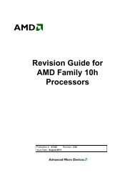 Revision Guide for AMD Family 10h Processors - AMD Developer ...