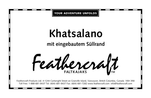 Khatsalano - Feathercraft