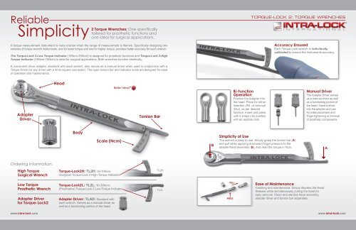 Torque-Lock 2™ - Intra-Lock