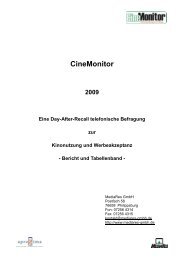 CineMonitor 2009 Eine Day-After-Recall telefonische ... - aproxima